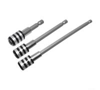 Brocas de varilla de extensión, conector de tres ranuras negro y blanco, barra adaptadora de broca para destornillador eléctrico de herramienta eléctrica (60 mm)