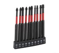 Brocas Destornillador 100mm PZ2 PZ3 para t10 para t20 para t25 | para puntas PZ2, PZ3, para t10, para t20, para t25, para acero endurecido, para vástago hex 1/4, longitud 100mm