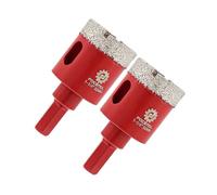Brocas Diamante para Porcelanico 32mm - FOCSTOL 2 piezas Broca Corona Diamante con Mango Hexagonal para Gres Porcelánico Cerámica Mármol Granito
