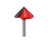 Brocas enrutadoras de ranura de 1/4 V, muesca en forma de V 3D, cortador cónico de chaflán para carpintería, broca de grabado Cnc con punta de carburo cementado