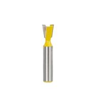 Brocas for enrutador de juntas cola milano con vástago 8mm, 1/5 Uds., 1/4, 3/8, 1/2, 5/8, 3/4, broca grabado for carpintería, fresa for madera(8x3l8)