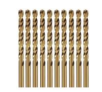 Brocas helicoidales de acero de alta velocidad de cobalto, juego de herramientas de acero inoxidable M35, 1/5/10(6.6mm)