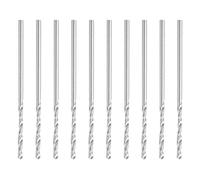 Brocas helicoidales de vástago recto, herramientas profesionales de perforación de cuentas de joyería de acero de alta velocidad, 10 brocas de precisión de 1,35 mm para