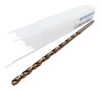 Brocas helicoidales de vástago recto HSS-Co de cobalto alargadas M35, brocas de acero de alta velocidad for acero inoxidable, acero de aleación, hierro fundido(5x250mm)