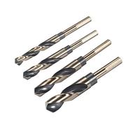 Brocas helicoidales HSS de grado industrial para metal y acero inoxidable, brocas Jobber de vástago reducido para trabajo pesado, 12-35 mm (0,39-1/2 pulgadas)(24mm)