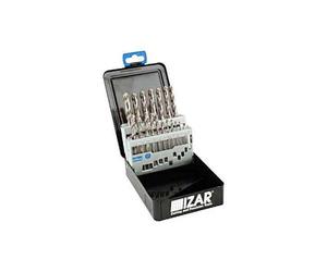 Brocas hss estuche metal 19 piezas 1466/1013 IZAR