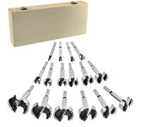 Brocas Madera, Juego de 16 Brocas para Madera (6-54mm), Hecho de Acero de Titanio de Tungsteno