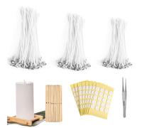 Brocas para la fabricación de velas, genes de velas, Herramientas de fabricación de velas reutilizables con pincel y pegatina, Suministros de portátiles, accesorios para el hogar