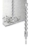 Brocas para Martillo Percutor Hormigón | Carburo Resistente a Impactos | Brocas Para Cemento | Para Ladrillo Piedra Cerámica Macetas Trabajos de Albañilería Construcción Pared Techo Cimientos Losa