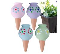Brocas para riego | 4 piezas aspersores automáticos de terracota - Puntas para riego de plantas de interior, para interiores y exteriores, macetas, jardineras, jardín, patio, casa, balcón