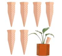 Brocas para riego de terracota - 6 piezas inserciones de terracota para macetas | Dispositivos de autorriego para plantas - Apto para interiores exteriores jardín porche patio plantas en maceta flores