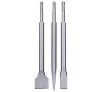 Brocas SDS Plus, 3 Piezas de Acero Al Carbono, Punta Plana, Brocas Giratorias para Martillo, Brocas para Hormigón, Brocas para Martillo, Juego de Brocas para Mampostería, (SDS
