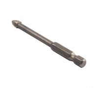 Brocas triangulares hexagonales cruzadas para azulejos de porcelana, vidrio, hormigón, abridor de agujeros, carburo cementado, marrón, 3/4/5/6/8/10/12 mm, accesorio profesional para herramientas