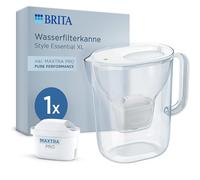 Brocca Filtrante Per Acqua Brita Essential Xl Bianca - Capacit? 3,6 Litri (2,3 Litri Di Acqua Filtrata) - 1 Filtro Maxtra Pro Pure Performance
