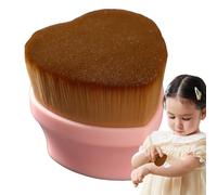 Brocha aplicadora para base líquida, brocha mezcladora para base líquida - Pincel aplicador de crema solar de maquillaje, brocha para base de polvo líquido en forma de corazón para citas, viajes,