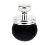 Brocha Autobronceadora Extra Grande, Cabeza Ancha Brocha de Maquillaje Corporal Aplicador Ovalado de Espalda Autobronceadora Brocha Kabuki para Protector Solar Base Cara (Plata)