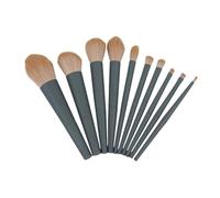 Brocha Base Maquillaje Juego De 10 Brochas De Maquillaje, Brochas For Polvos Sueltos, Brochas For Sombras De Ojos, Brochas For Contorno Facial Brocha Maquillaje Fluido