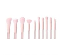 Brocha Base Maquillaje Juego De 10 Brochas De Maquillaje Con Cerdas Suaves Y Mango De Goma Esmerilado For Brocha De Contorno Facial Brocha Maquillaje Fluido