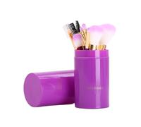 Brocha Base Maquillaje Juego De 12 Brochas De Maquillaje For Sombras De Ojos, Rubor Y Contorno Facial Brocha Maquillaje Fluido(Purple)