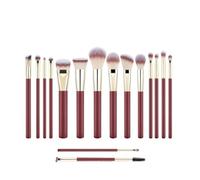 Brocha Base Maquillaje Juego De 16 Brochas De Maquillaje, Brochas Suaves For Contorno De Ojos Y Rostro Brocha Maquillaje Fluido