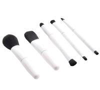 Brocha Base Maquillaje Juego De 5 Brochas De Maquillaje For Corrector, Sombra De Ojos, Rubor Y Contorno Facial Brocha Maquillaje Fluido