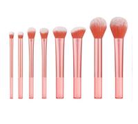 Brocha Base Maquillaje Juego De 8 Brochas De Maquillaje Con Mango Transparente En La Parte Inferior For Sombras De Ojos Y Contorno Brocha Maquillaje Fluido(Purple)