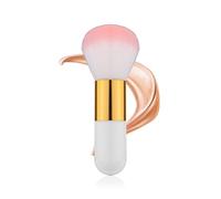 Brocha Bronceadora para Autobronceado, Brocha Kabuki Vegana Grande Aplicador Facial Suave y Autobronceador Herramienta Maquillaje Profesional para Una Aplicación Impecable (Oro Blanco 1)