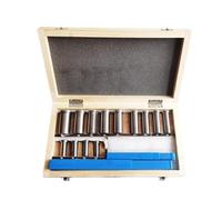 Brocha chavetera, juego de 22 piezas, herramienta de brochado, cuña de buje, cuchilla métrica 12-30 HSS for máquina CNC