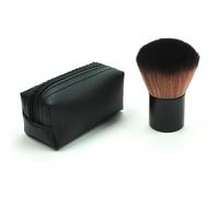 Brocha colorete bronceador polvo suelto base pelo sintético cepillo plano con tapa estuche herramientas de maquillaje de belleza de contorno (Size : 3)