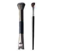 Brocha Contorno,Brocha Angulada de Contorno y Maquillaje | 2 Piezas Cerdas Sintéticas Herramienta Maquillaje Para Sombreado Difuminado y Definición