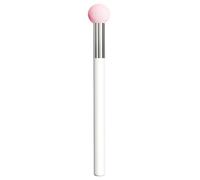 Brocha correctora, longitud total de 12,5 cm, esponja de maquillaje de de cerdas de 1,5 cm, fibra sintética, mango de madera, , flexible, multiusos, aplicador de polvo para base de ojos
