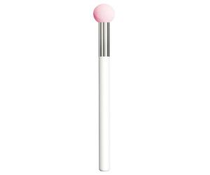 Brocha correctora, longitud total de 12,5 cm, esponja de maquillaje de de cerdas de 1,5 cm, fibra sintética, mango de madera, , flexible, multiusos, aplicador de polvo para base de ojos