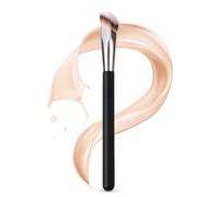 Brocha correctora para debajo de los ojos, punta de dedo, brocha correctora en ángulo para contorno de nariz suave, brochas de maquillaje pequeñas, brochas de precisión de viaje