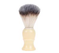 Brocha de afeitar de alta calidad para hombre, cerdas suaves y mango de madera, cepillo de crema de afeitar perfecto para afeitado húmedo, regalo de lujo para hombres, papá y novio, blanco roto