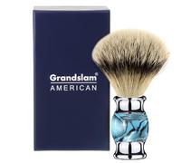 Brocha de afeitar Grandslam Finest Badger con mango de resina: Dise ada para el mejor afeitado de tu vida (Azul)