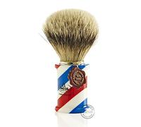 Brocha de Afeitar Tejón Punta Plata"Barber Pole" Omega