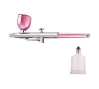 Brocha de aire de una sola acción con boquilla de alimentación para decoración de pasteles para manicura de uñas, arte, compresor de pulverización, decoración de maquillaje