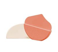 Brocha de base - 7,9 x 9 x 1,5 cm, aplicador de cosméticos de silicona plana, brocha de maquillaje para base líquida y cremas, entusiastas, principiantes, artistas, practican viajes