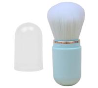 Brocha de base, brocha retráctil para rubor, brochas de maquillaje pequeñas, exfoliante de base de maquillaje compacto con tapa para rubor, bronceador, pulido, polvo suelto, líquido, crema