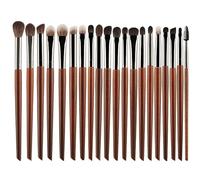 Brocha de maquillaje con mango de madera, brocha sintética, herramienta de maquillaje for principiantes, Cosmet (Size : E-20)