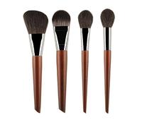 Brocha de maquillaje con mango de madera, brocha sintética, herramienta de maquillaje for principiantes, Cosmet (Size : F-4)