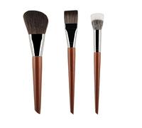 Brocha de maquillaje con mango de madera, brocha sintética, herramienta de maquillaje for principiantes, Cosmet (Size : F-3B)