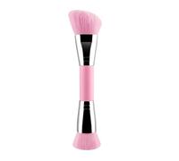 Brocha de maquillaje en ángulo de polvo crema de bronce y brocha correctora para brochas de maquillaje de doble extremo