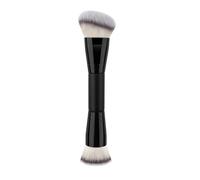 Brocha de maquillaje en ángulo de polvo crema de bronce y brocha correctora para brochas de maquillaje de doble extremo