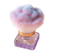 Brocha De Maquillaje Para Colorete En Mejillas - Brocha Eliminadora De Polvo De Uñas - Cerdas Herramienta de Manicura para Resaltar y Limpiar Uñas