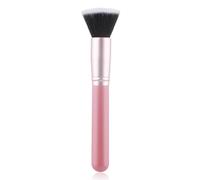 Brocha de maquillaje plana en ángulo para la cara, brocha de maquillaje con parte superior plana, cepillo corrector para crema y polvo