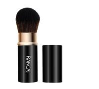 Brocha De Maquillaje Retráctil,Pincel Kabuki Brocha,Brochas de Rubor,Brochas portátiles para colorete,Brocha maquillaje,Para polvo disperso uniforme,Rubor,Viajes,Negro
