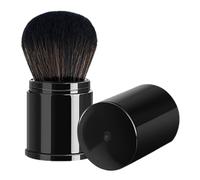 Brocha para base, aplicador cosmético retráctil, herramienta compacta para mezclar polvos, kit de cobertura de precisión, accesorio para viajes, rutina diaria de maquillaje, perfecto para ad