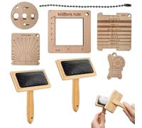 Brocha para lana - 8 piezas de peine de lana, cepillo profesional de hilo resistente tabla de mezcla de lana para agujas de fieltro - Nuestro juego de pinceles de mezcla de lana es una herramienta