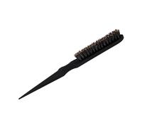 Brocha para Peluquería, Cepillo para Peinar Enredos, Peine de Cola de Plástico Largo y Corto, Herramientas de Barbero para Peinar y Maquillaje de Noche (BLACK)